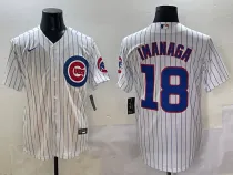 Men's Chicago Cubs #18 Shōta Imanaga White Cool Base Stitched Baseball Jersey
