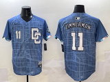 Men's MLB Washington Nationals #11 Zimmerman Blue 2025 City Connect Limited Jersey