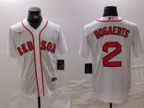 Men's Boston Red Sox #2 Alex Bregman White 2024 Game Nike Jersey