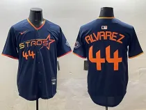 Men's Houston Astros #44 Yordan Alvarez Navy 2025 City Connect Limited Stitched Baseball Jersey