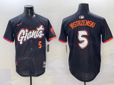 MLB San Francisco Giants #5 Yastrzemski Anthracite 2025 City Connect Limited Jersey