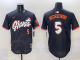 MLB San Francisco Giants #5 Yastrzemski Anthracite 2025 City Connect Limited Jersey