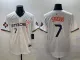 Men's Houston Astros #7 C.J. Stroud  White 2025 City Connect With Texas Patch Jersey