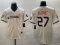 Men's Houston Astros #27 Jose Altuve Cream 2025 City Connect With Texas Patch Limited Jersey