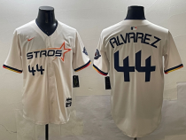 Men's Houston Astros #44 Yordan Alvarez Cream 2025 City Connect Limited Stitched Baseball Jersey