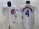 Men's Chicago Cubs #4 Pete Crow-Armstrong  White Alternate Limited Jersey