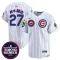 Men's Chicago Cubs #27 铃木诚也 White 2025 Tokyo Series Limited Stitched Jersey