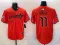 Men's Houston Astros #11 Cam Smith Orange 2025 City Connect With Texas Patch Limited Jersey