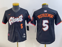 Youth San Francisco Giants #5 Yastrzemski Anthracite 2025 City Connect Limited Jersey