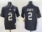 Men's Las Vegas Raiders #2 Ashton Jeanty Black With Nevada Silver Stat Patch And 65th Jersey