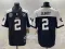 Men's Las Vegas Raiders #2 Ashton Jeanty Black With Nevada Silver Stat Patch And 65th Jersey