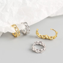 INS Character Chain S925 Silver Earrings