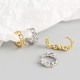 INS Character Chain S925 Silver Earrings