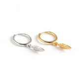 INS Plume Ornament S925 Silver Earrings