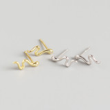 INS Snake-shaped Pave cz S925 Silver Earrings