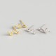 INS Snake-shaped Pave cz S925 Silver Earrings