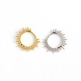 INS Geometric Individuality Small Ball Ear Clip S925 Silver Earrings