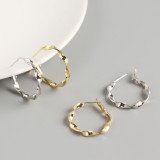 INS Mobius Band S925 Silver Earrings