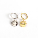 INS Devil Eye Totem Ear Clip S925 Silver Earrings