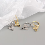 INS Peace Dove Ear Clip S925 Silver Earrings