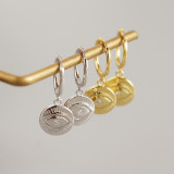 INS Devil Eye Totem Ear Clip S925 Silver Earrings