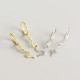 INS Snake shape Ear Clip S925 Silver Earrings