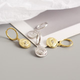 INS Devil Eye Totem Ear Clip S925 Silver Earrings