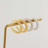 INS Geometric Ballpoint Ear Clip S925 Silver Earrings