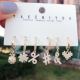 Set mess heart charms earring