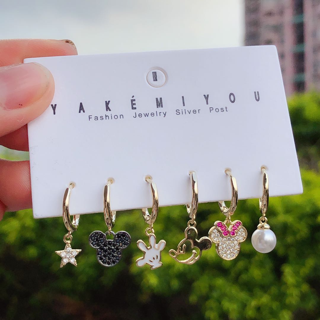 Set mess micky charms earring