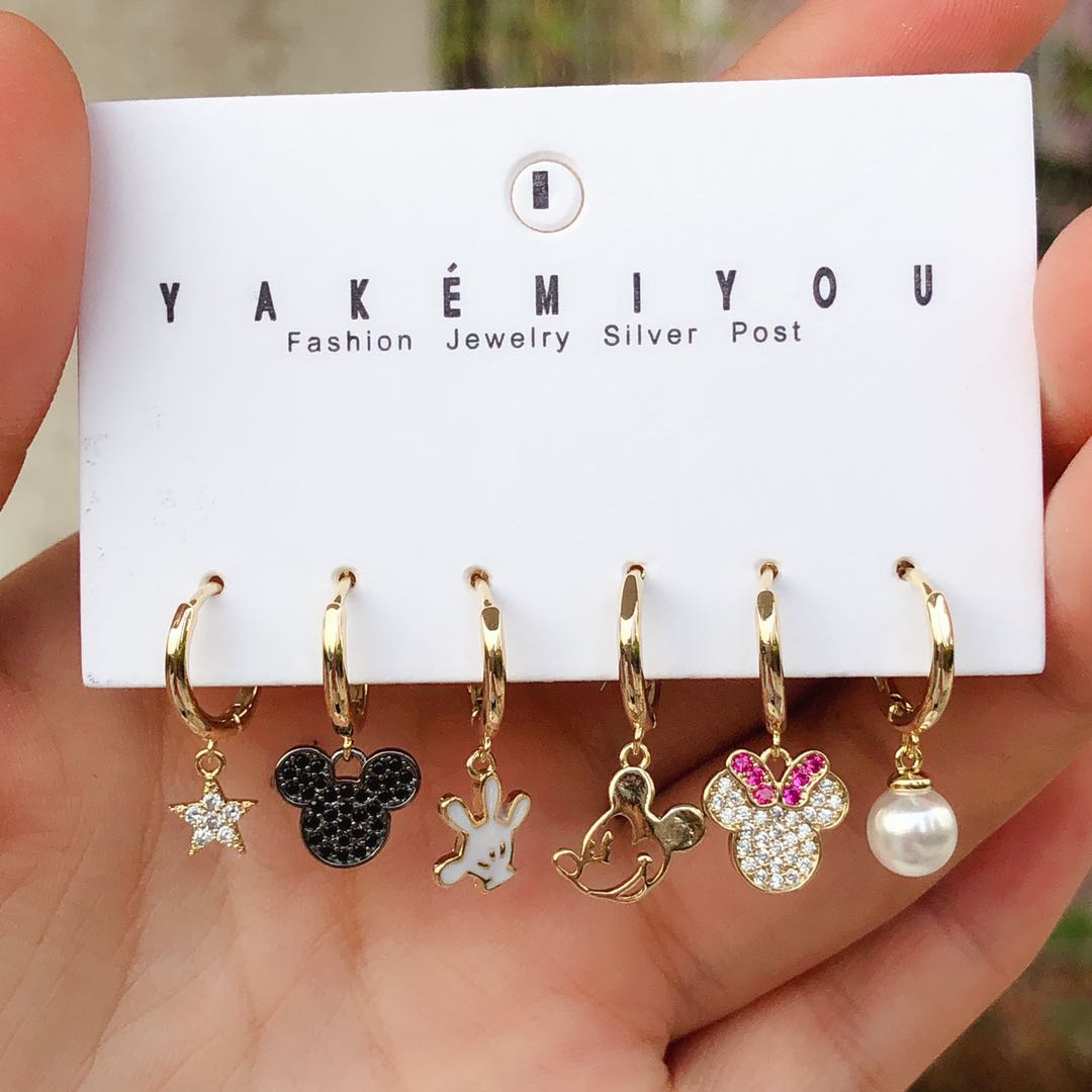 Set mess micky charms earring