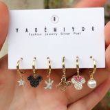 Set mess micky charms earring
