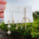 Set star charms earring