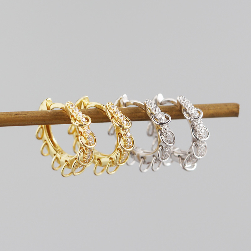 INS Circle Ear Clip S925 Silver Earrings
