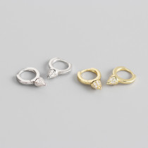 INS Rivet Ear Clip S925 Silver Earrings