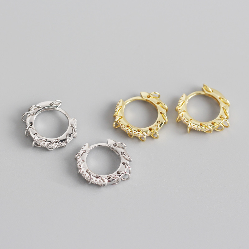 INS Circle Ear Clip S925 Silver Earrings
