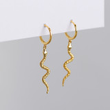 Animal Snake-shape Ear Clip S925 Silver Earrings