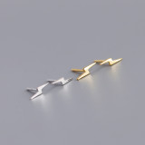 INS Simple Mini Lightning S925 Silver Stud Earrings