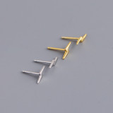 INS Simple Mini Lightning S925 Silver Stud Earrings