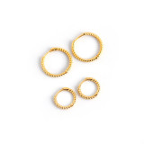 Geometric Circular Twist Ear Clip S925 Silver Earrings