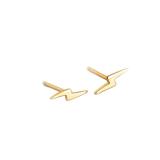 INS Simple Mini Lightning S925 Silver Stud Earrings