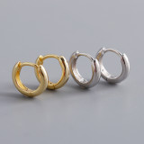 Simple Smooth-faced Ear Clip S925 Silver Earrings