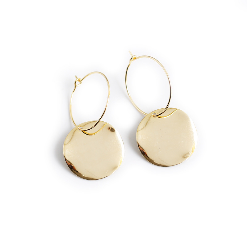 Simple Wafer Irregular Wave S925 Silver Earrings