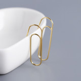 Simple Clip Charm S925 Silver Earrings