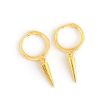 Rivet Cone Ear Clip Eardrop S925 Silver Earrings