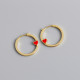 Heart Circle Ear Clip S925 Silver Earrings