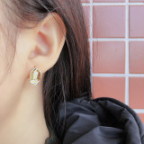 Irregular Concave And Convex Surface S925 Stud Earrings