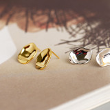 Irregular Concave And Convex Surface S925 Stud Earrings