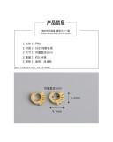 Circle Ear Clip Eardrop Pave White Stone S925 Silver Earrings