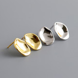 Irregular Concave And Convex Surface S925 Stud Earrings
